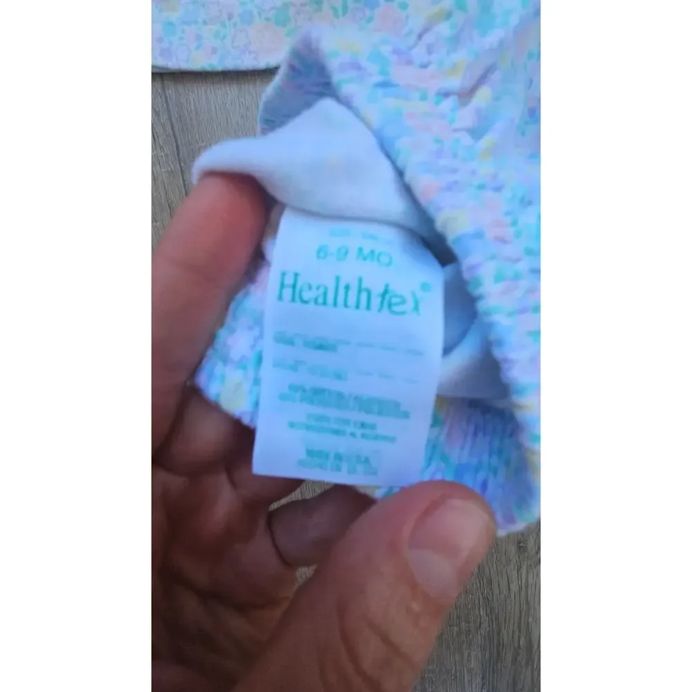 true vintage 90s healthtex dress and bloomers 6-9m set